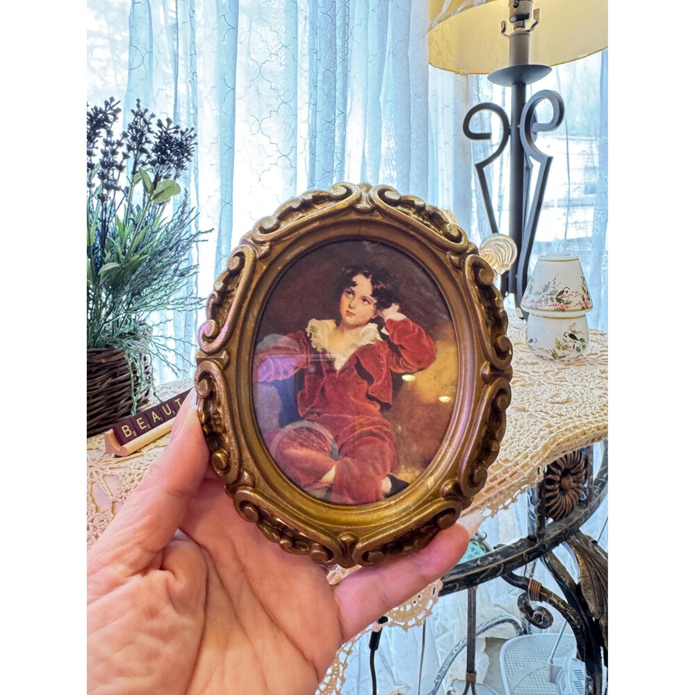Vintage Master Lambton Print in Ornate Golden Frame Sir Thomas Lawrence Painting